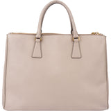 Prada Grey Saffiano Leather Galleria Handbag