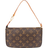 Louis Vuitton Canvas Monogram Pochette Accessoire Handbag
