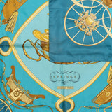 Hermès Classic "Springs" Silk Carre 90 Scarf Tuch