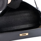 Hermès Noir Boxcalf Kelly 28 Handbag