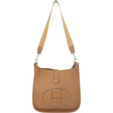 Hermès Brun Togo Leather Evelyne GM Crossbody Bag