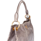 Prada Fumo Leather Vitello Handbag
