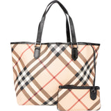 Burberrry Nova-Check Monogram Shopper Handbag