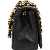 Chanel Quilted Lambskin 24K Gold Single Flap Crossbody Bag
