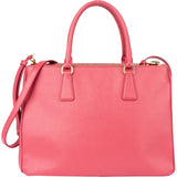 Prada Pink Saffiano Leather Galleria Handbag