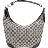 Gucci GG Monogram Patent Hobo Bag