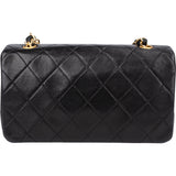 Chanel Quilted Lambskin 24K Gold Single Flap Crossbody Bag