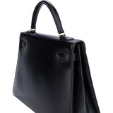 Hermès Noir Boxcalf Kelly 32 Handbag