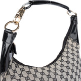 Gucci GG Monogram Patent Hobo Bag