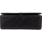Chanel Quilted Lambskin 24K Gold Single Flap Crossbody Bag