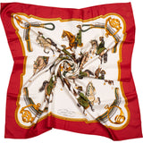 Hermès Classic "Reprise" Silk Carre 90 Scarf Tuch