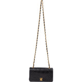 Chanel Quilted Lambskin 24K Gold Single Flap Crossbody Bag