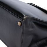 Hermès Noir Boxcalf Kelly 32 Handbag