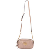 Gucci Chevron Leather GG Marmont Crossbody Bag