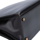 Hermès Noir Boxcalf Kelly 32 Handbag