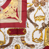Hermès Classic "Etriers" Silk Carre 90 Scarf Tuch