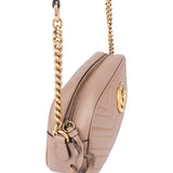 Gucci Chevron Leather GG Marmont Crossbody Bag