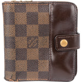 Louis Vitton Damier Ebene Monogram Clip Wallet
