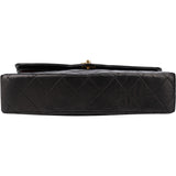 Chanel Quilted Lambskin 24K Gold Double Flap Shoulder Bag