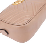 Gucci Chevron Leather GG Marmont Crossbody Bag