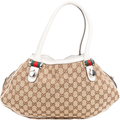 Gucci GG Monogram Match Ball Handbag - vintageandkickz