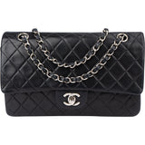 Chanel Quilted Lambskin Medium Double Flap Crossbody Bag
