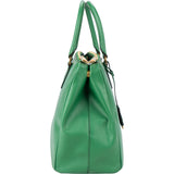 Prada Green Saffiano Leather Galleria Handbag