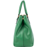 Prada Green Saffiano Leather Galleria Handbag