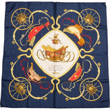 Hermès Classic "Springs" Silk Carre 90 Scarf Tuch