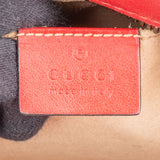 Gucci Red Chevron Leather GG Marmont Crossbody Bag