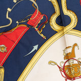 Hermès Classic "Springs" Silk Carre 90 Scarf Tuch