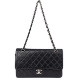 Chanel Quilted Lambskin Medium Double Flap Crossbody Bag