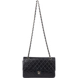 Chanel Quilted Lambskin Medium Double Flap Crossbody Bag