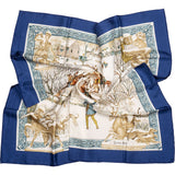 Hermès Classic "L´hiver" Silk Carre 90 Scarf Tuch