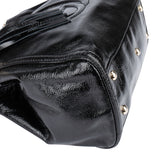 Gucci Black Patent Leather GG Soho Handbag