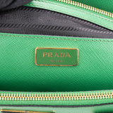 Prada Green Saffiano Leather Galleria Handbag