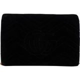 Gucci Chevron Satin Marmont Crossbody Flap Bag