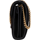 Gucci Chevron Satin Marmont Crossbody Flap Bag