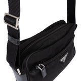 Prada Black Nylon Triangle Crossbody Bag