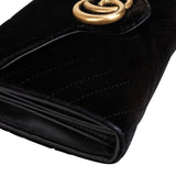 Gucci Chevron Satin Marmont Crossbody Flap Bag