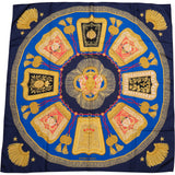 Hermès Classic "Poste et Cavalerie" Silk Carre 90 Scarf Tuch