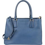 Prada Blue Saffiano Leather Galleria Handbag