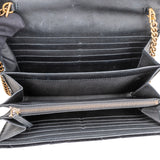 Gucci Chevron Satin Marmont Crossbody Flap Bag