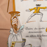 Hermès Classic "Traité Des Armes" Silk Carre 90 Scarf Tuch