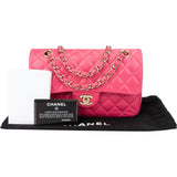 Chanel Quilted Caviar Leather Small Double Flap Crossbody Bag