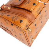 MCM Visetos Monogram Boston Handbag
