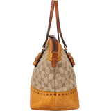Gucci GG Monogram Crafty Bamboo Handbag
