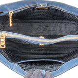 Prada Blue Saffiano Leather Galleria Handbag