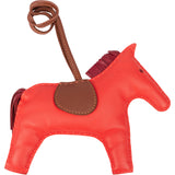 Hermès Tricolor Leather Rodeo GM Pendant