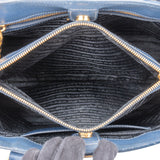 Prada Blue Saffiano Leather Galleria Handbag